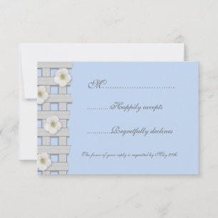 Morning Glory Trellis Wedding RSVP