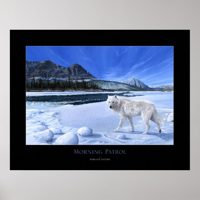 Morning Patrol White wolf River poster ALL SIZES (Frente)