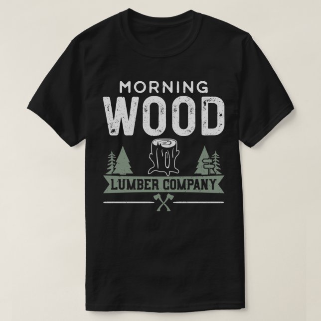 Morning Wood Lumber Company  Woodworker Pullover  (Frente do Design)