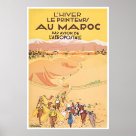 Morocco Travel Poster Print Moroccan Art (XR4822)a
