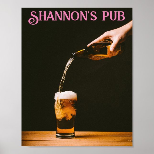 MORRA! Pub Ela Shed Poster - Adicionar Nome (Frente)