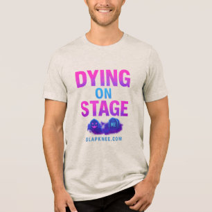 Morrendo na camisa de T-blend de Palco