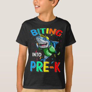 Morrendo No Tubarão Pré-K De Volta À Camiseta D