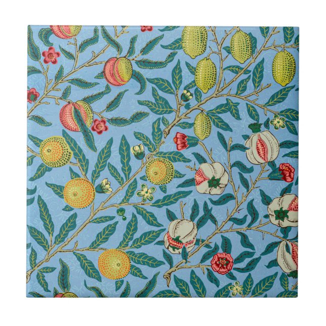 Morris - Four Fruits Ceramic Tile (Frente)