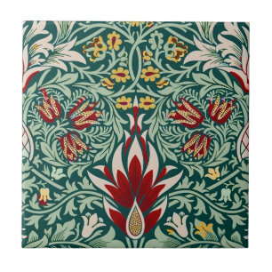 Morris Snakeshead Clássico Floral Verde Botânico
