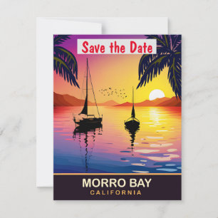 Morro Bay, Califórnia, cartão postal de viagem,