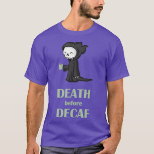 Morte Antes da Camisa Decaf T Skeleton Teto
