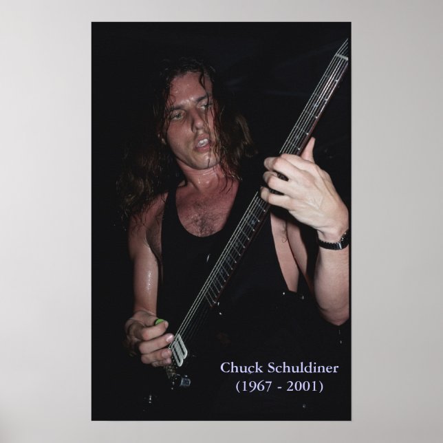 MORTE Chuck Schuldiner (1967 - 2001) poster (Frente)