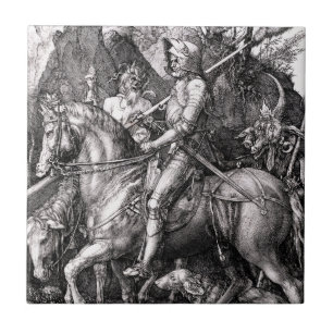 Morte do cavaleiro de Durer e o azulejo do diabo
