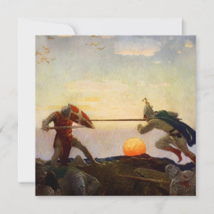 “Morte do Rei Artur e Sir Mordred” por NC Wyeth