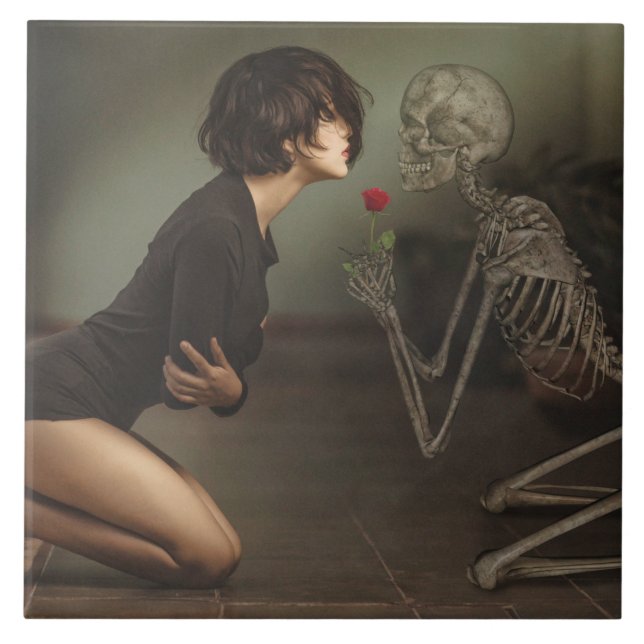 Morte e jovem mulher (Frente)