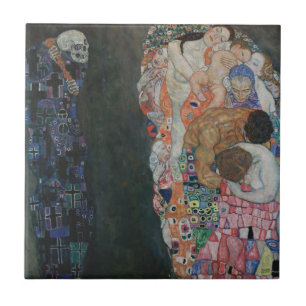 Morte e Vida por Gustav Klimt Arte Novo Antiga
