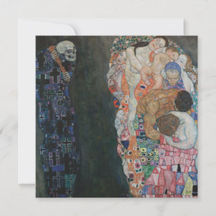 Morte e Vida por Gustav Klimt Arte Novo Antigo