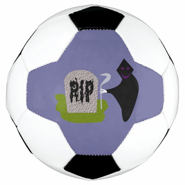 Morte no Cemitério da Bola de Futebol do Halloween (Frente)