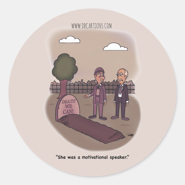 Morte podemos usar o adesivo redondo clássico (Frente)