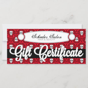 Morto Damask - Certificado de Presente Personaliza