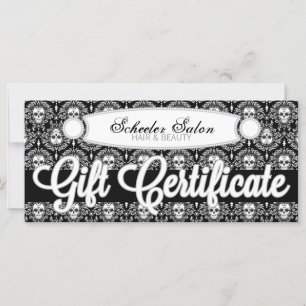 Morto Damask - Certificado de Presente Personaliza