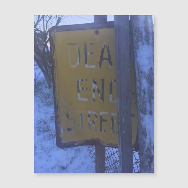 Morto End Snow Magnet (Frente)