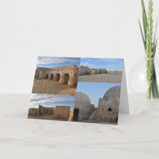 Mos Espa no planeta Cartão de vazio Tatooine (Frente)