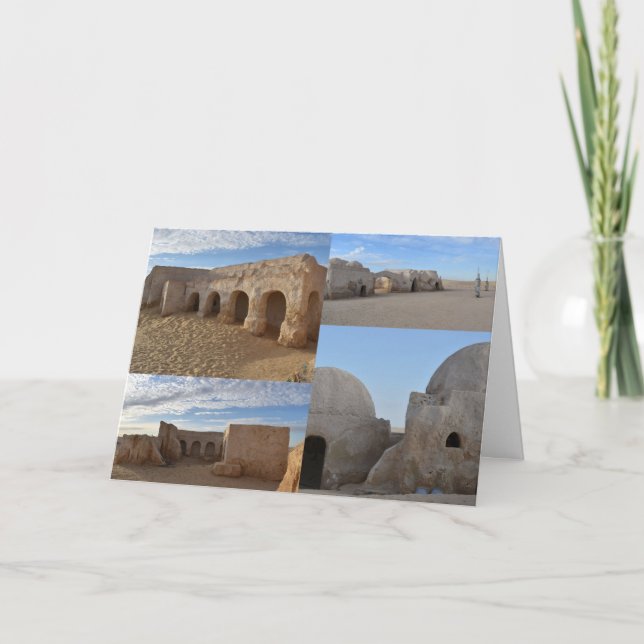 Mos Espa no planeta Tatoine Cartão de Aniversário (Frente)