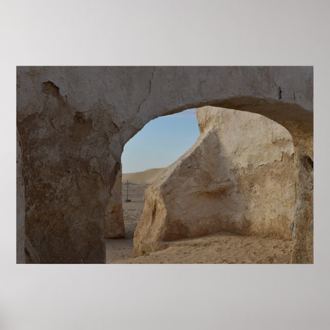 Mos Espa no planeta Tatooine Poster (Frente)