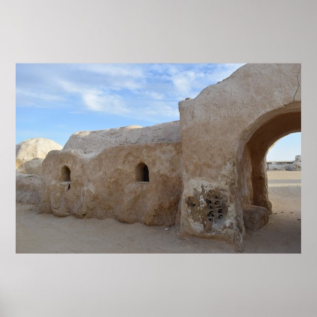 Mos Espa no planeta Tatooine Poster (Frente)