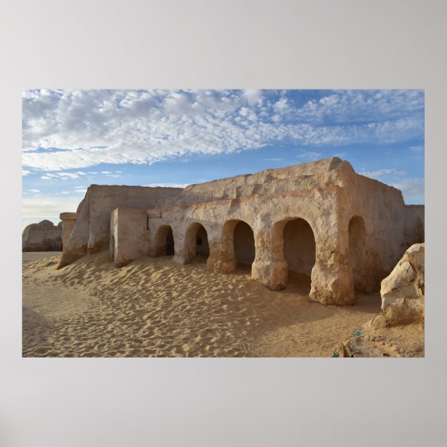 Mos Espa no planeta Tatooine Poster (Frente)