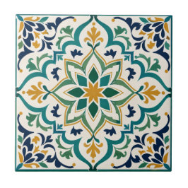 Mosaico Andaluz Argelino Luxo Geométrico