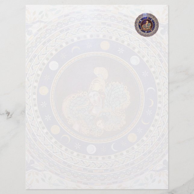 Mosaico Athena nos Museus Vaticanos (Frente)