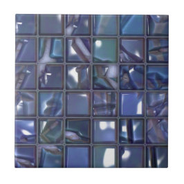 Mosaico azul moderno
