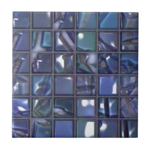 Mosaico azul moderno