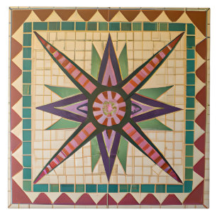 Mosaico Colorido do Estilo Mexicano