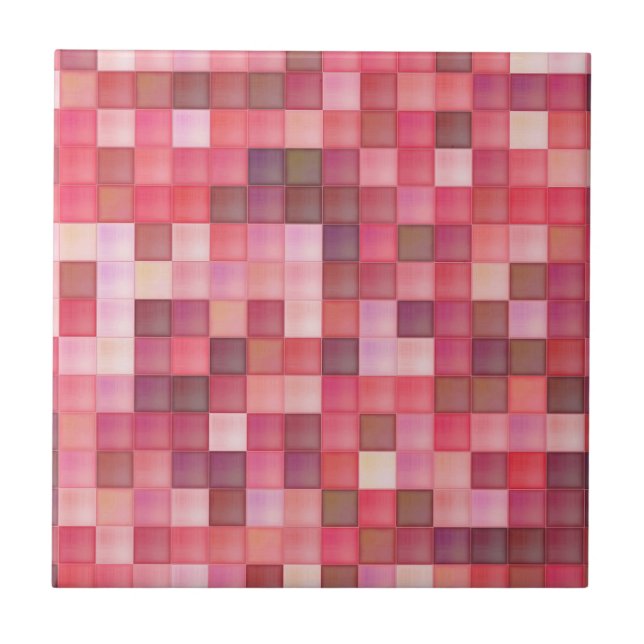 Mosaico cor-de-rosa (Frente)