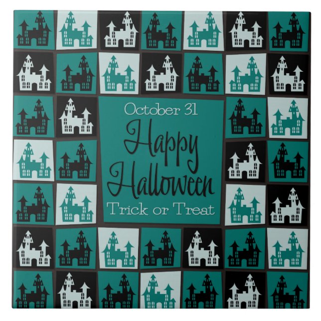 Mosaico da casa assombrada do Halloween (Frente)