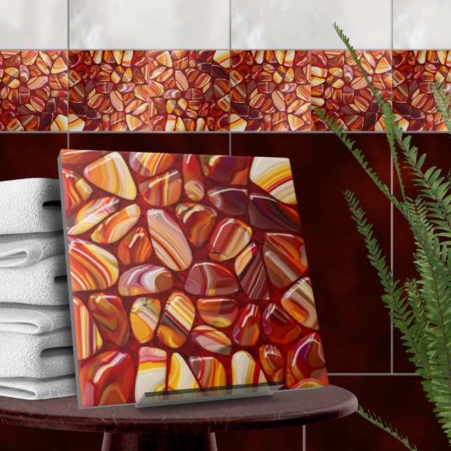 Mosaico das pedras de Agate e Carnelian (Criador carregado)