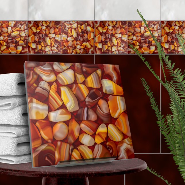 Mosaico das pedras de Agate e Carnelian (Criador carregado)