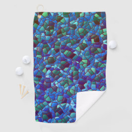 Mosaico, de azul lilás fumado ou salgado e verde