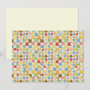 MOSAICO DE COLCHA 11,43x15,88 cm Cartão Plano / Cr