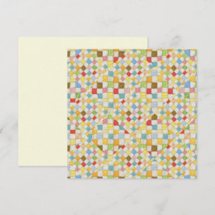 MOSAICO DE COLCHA Quadrado 5,25" Cartão Liso / Cre
