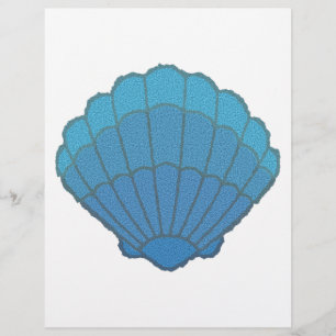 Mosaico de Concha Marinha Azul