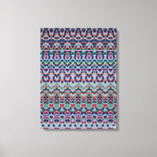 Mosaico de Confetes Alegres IV Impressão em Tela