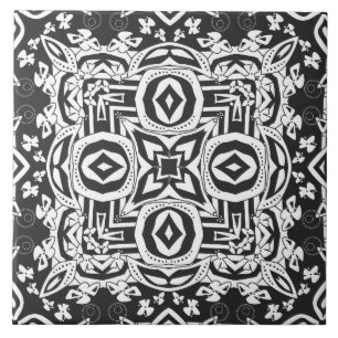 mosaico de decoração branco preto Abstrato moder