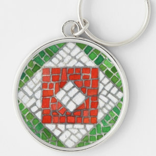 MOSAICO DE FÉRIAS Porta-Chaves Redondo de Metal