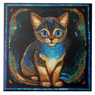Mosaico de Gato Cinto