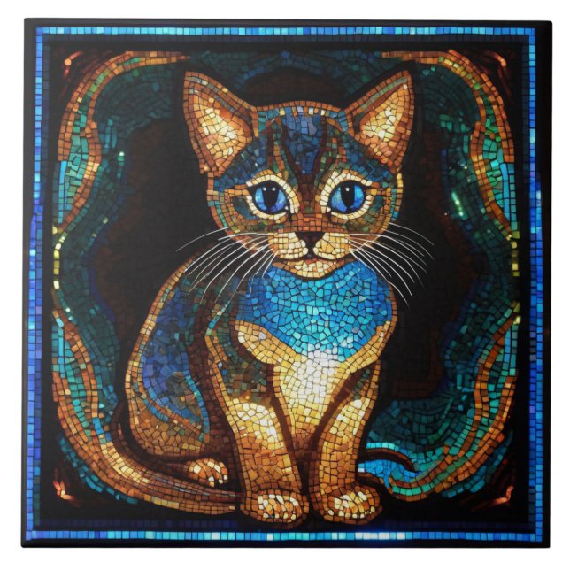 Mosaico de Gato Cinto (Frente)