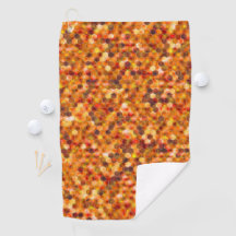 Mosaico de hexágonos em pontos em tons avermelhado