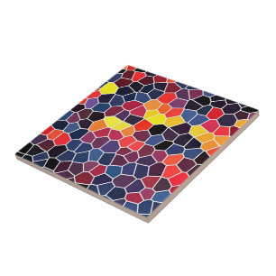 Mosaico de Padrões de Honeycomb multicolores