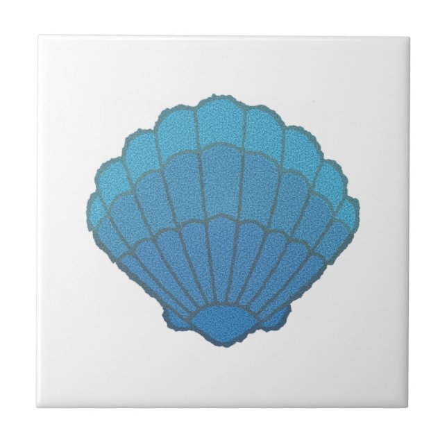 Mosaico de Seashell Azul (Frente)