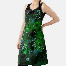 Mosaico defeituoso da foto noturna do lago aquátic