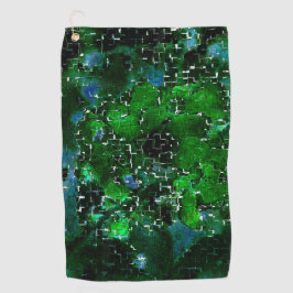 Mosaico defeituoso da foto noturna do lago aquátic